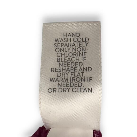 J.Jill Pure Jill Women Ribbed V-Neck Tunic Sweater S Purple Fuchsia Pink Purple - Picture 6 of 9